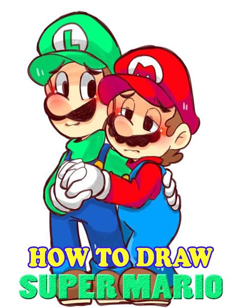 Drawing Tutorial Mario Characters 的图像结果