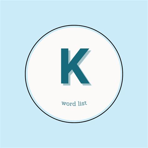 List of K Words and Strategies | 120+ K Words - Forbrain