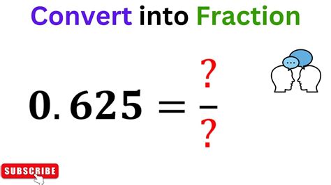 🤯 0.625 as a Fraction? Prepare to Be Amazed! - YouTube