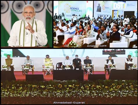 PM inaugurates Centre-State Science Conclave in Ahmedabad via video ...