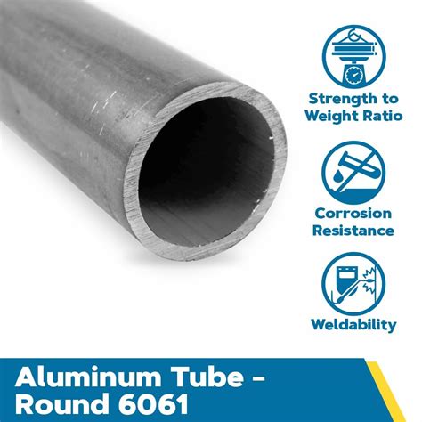 OnlineMetals 6061 Aluminum Round Tubing, Extruded, ASTM B210, India | Ubuy