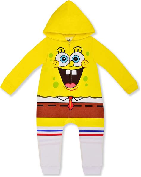 Buy Nickelodeon’s Spongebob Squarepants Long Sleeve Coverall Bodysuit ...