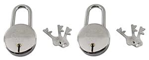 2 Piece Iron Double Locking Mechanism 3 Key Padlock | 65mm Long ...
