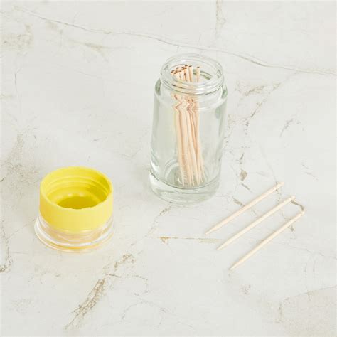 Pamolive Glass Toothpick Holder | Transparent | Glass