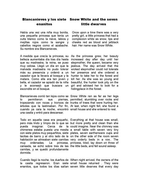 Cuentos en Inglés y Español