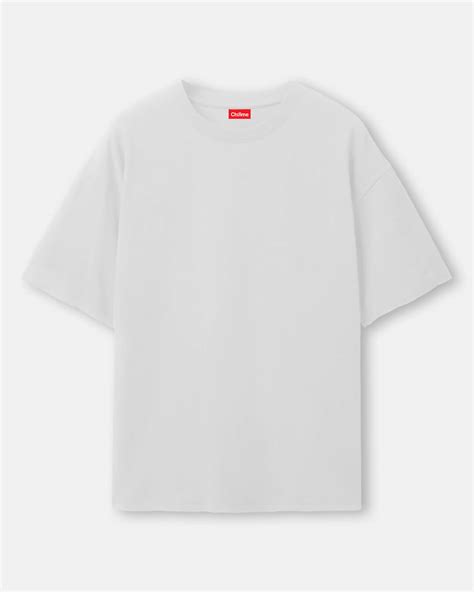 White Solid Oversized Tshirt | chillme