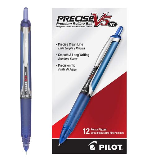 PILOT Precise V5 RT Refillable & Retractable Liquid Ink Rolling Ball ...