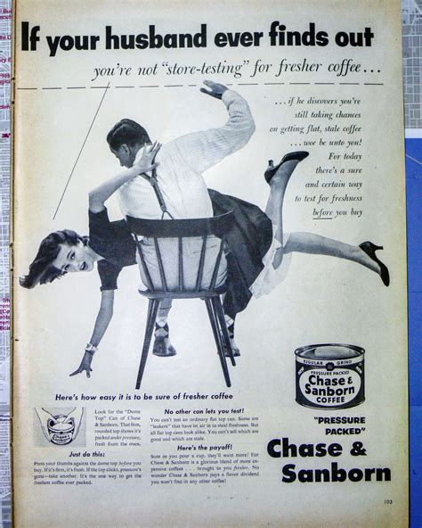 1950s Chase & Sanborn Coffee Ad Offensive 50s advertising | Etsy