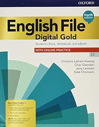 Eng File 4e Digital Gold C1 Student Book Workbook W/key+ebook+echecker ...