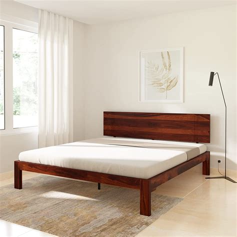 Decnity Osik Queen Size Sheesham Wood Bed For Bedroom Sheesham ...