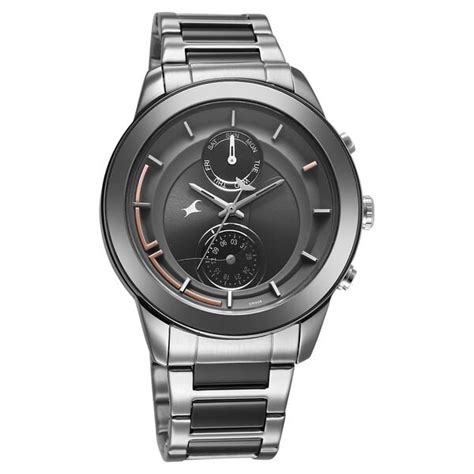 Buy Online Fastrack Oceanyx - Ceramic Quartz Multifunction Grey Dial ...