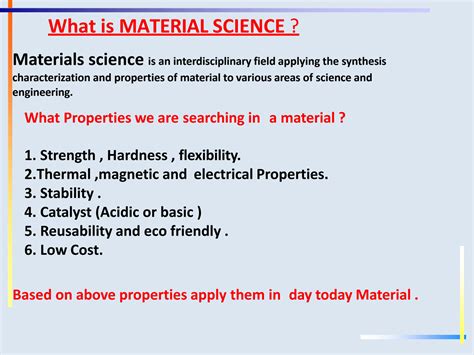 Image result for Material Science Definition