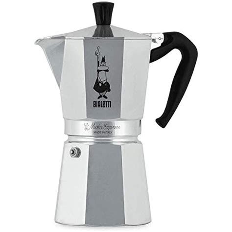 Bialetti Moka Express, Stovetop Coffee Maker, Aluminium, 9-Cup Espresso ...