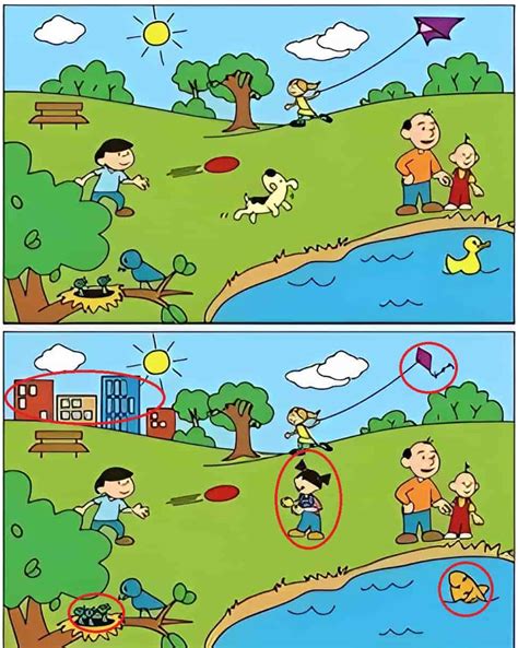 Spot The Difference: Can you spot 5 differences between the two images ...