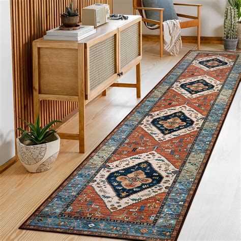 Lahome Boho Rugs for Hallway 2x10 Extra Long Washable Non-Slip Hallway ...