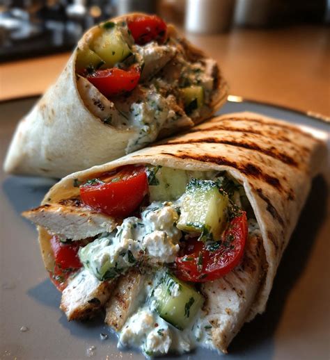 Mediterranean Chicken Wraps – Cravi Recipes