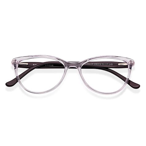 Buy Purple Transparent Purple Multicolor Full Rim Cat Eye Vincent Chase ...