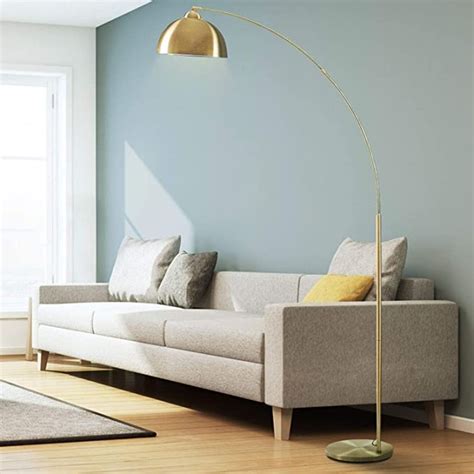 Gold Arc Floor Lamp - AptDeco