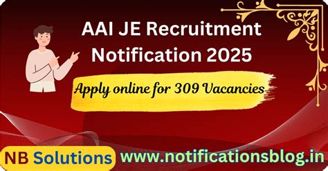 AAI JE Recruitment Notification 2025: Apply online for 309 Vacancies