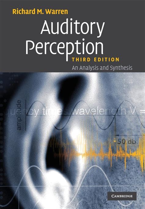 AUDITORY PERCEPTION AN ANALYSIS AND SYNTHESIS 3ED (PB 2008) | Retail ...