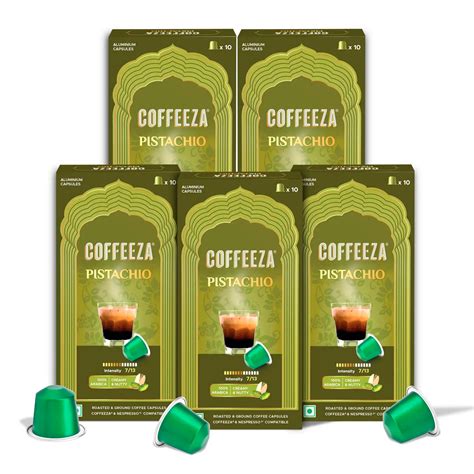Pistachio 100% Arabica Flavoured Aluminium Coffee Capsules (Limited Ed ...