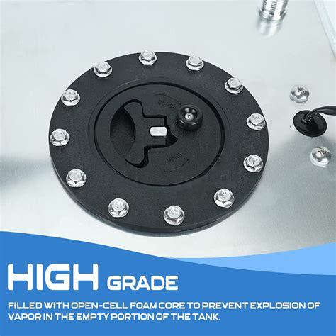 Snapklik.com : 15 Gallon Fuel Cell, 57L Gas Tank Polished Aluminum ...