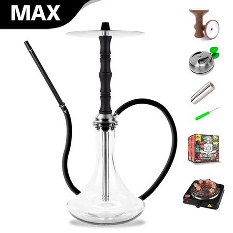 Aeon Vyro Versa Steel Sleeve Hookah Set - V1 Black - Hookah Shisha - UK ...