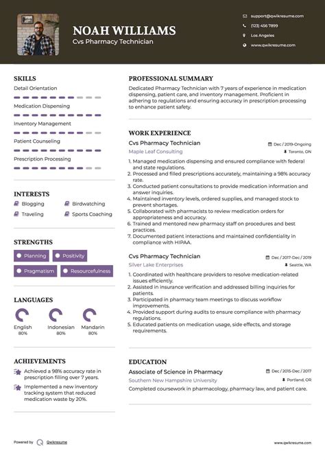 10+ Cvs Pharmacy Technician Resume Samples & Templates for 2025