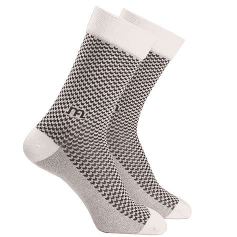 Cambridge Clue Edition, White and Gray Designer Socks – Manarden