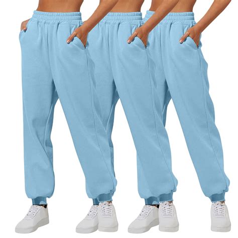 3 Pack Multi Pocket Clothing Men Baggy Cargo Pants Golf Joggers Pants ...