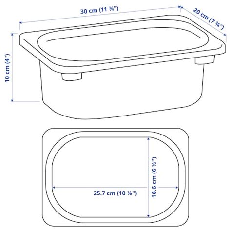 TROFAST storage box, white, 20x30x10 cm (7 ¾x11 ¾x4") - IKEA
