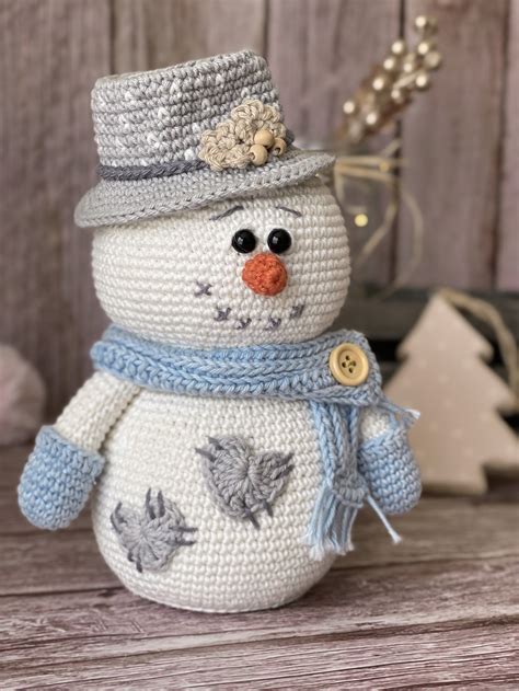 Snowy the snowman amigurumi pattern spanish and english etsy canada ...