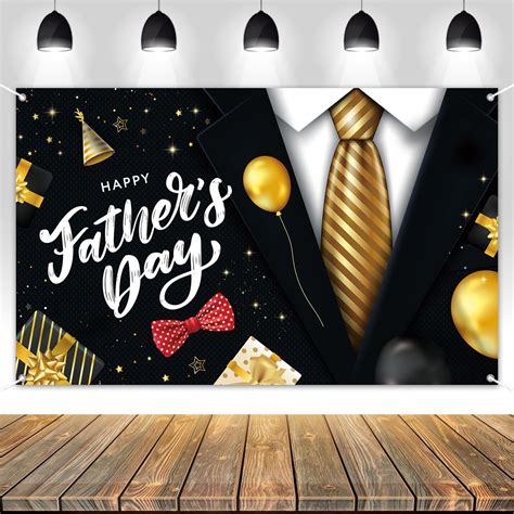 Amazon.com : HOWAF Happy Father's Day Banner 71x43 Inch Large Happy ...