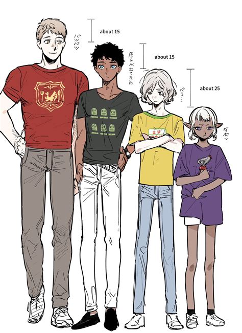 laios touden, kabru, mithrun, and thistle (dungeon meshi) drawn by ...
