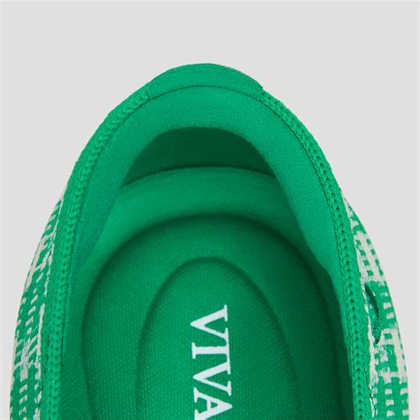 Square-Toe V-Cut Flats (Margot™ 2.0), GREEN GINGHAM, EU39 | VIVAIA