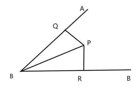 point p is the equidistant from the arms of the angle abc prove that BP ...