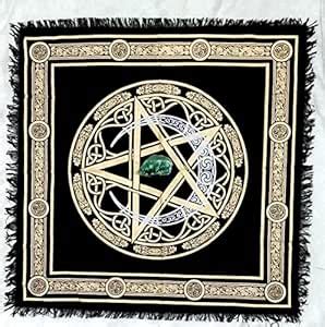 Buy ART WORLD Altar Cloth Moon Phases Witchcraft Alter Tarot Spread Top ...