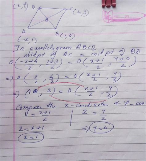 The three consecutive vertices of a parallelogram (-2,1) (1,0) (4,3 ...