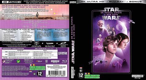 Jaquette DVD de Star Wars 4 - Un Nouvel Espoir - 4K (BLU-RAY) - Cinéma ...