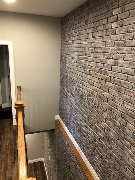 Brian's Brick Veneer Staircase Accent Wall - GenStone