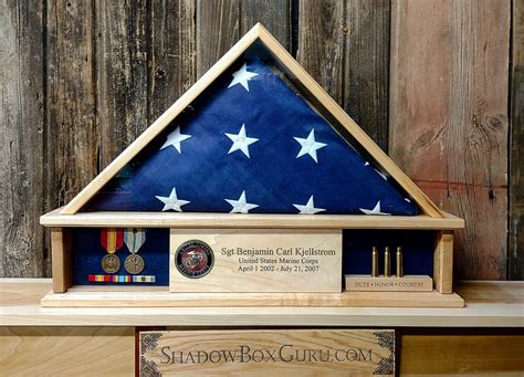 Custom wood shadow boxes and flag display cases greg seitz woodworking ...