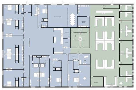 Free Editable Hospital Floor Plan Examples & Templates | EdrawMax