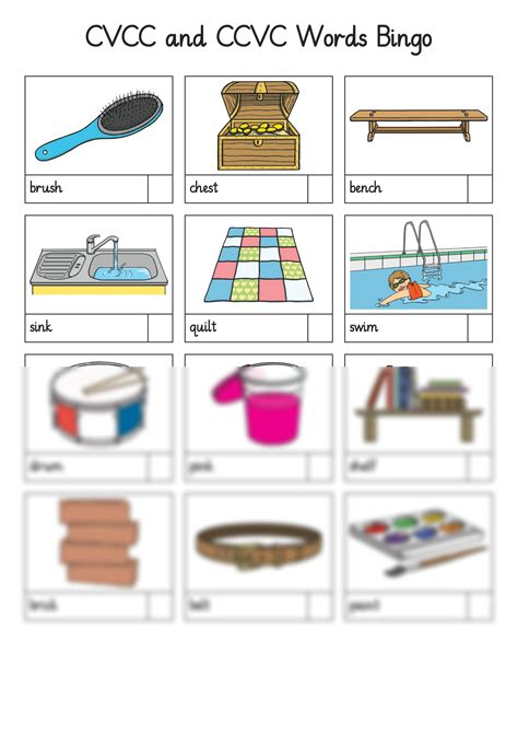 SOLUTION: cvcc and ccvc word list - Studypool
