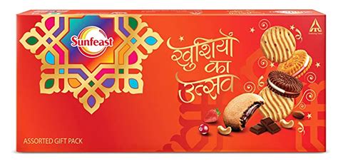 Sunfeast Biscuit Diwali Assorted Gift Pack, 500g : Amazon.in: Grocery ...