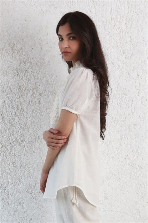 Ruffle Yoke Blouse – Kishmish