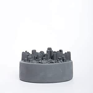 Buy Necropolis Dark Concrete Contemporary design monochromatic Ashtray ...