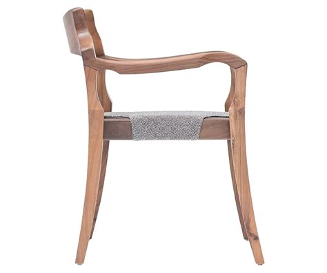 Bugattici Wooden Restaurant Chair with Armrest Made in Turkey