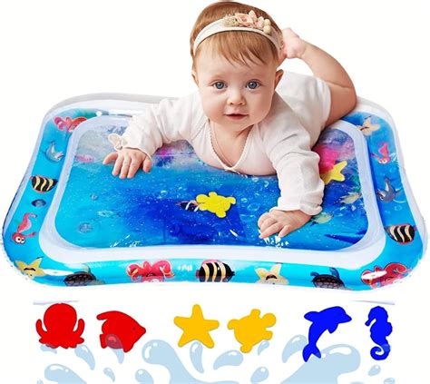 Infinno Inflatable Tummy Time Mat Premium Baby Water Play Mat for ...