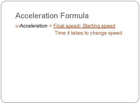 Image result for Calculate Final Speed From Acceleration