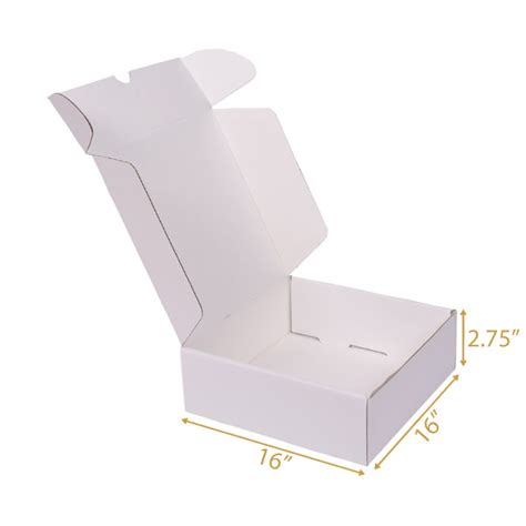 All White Mailer Box - 16x16x2.75 | Small Carton Box
